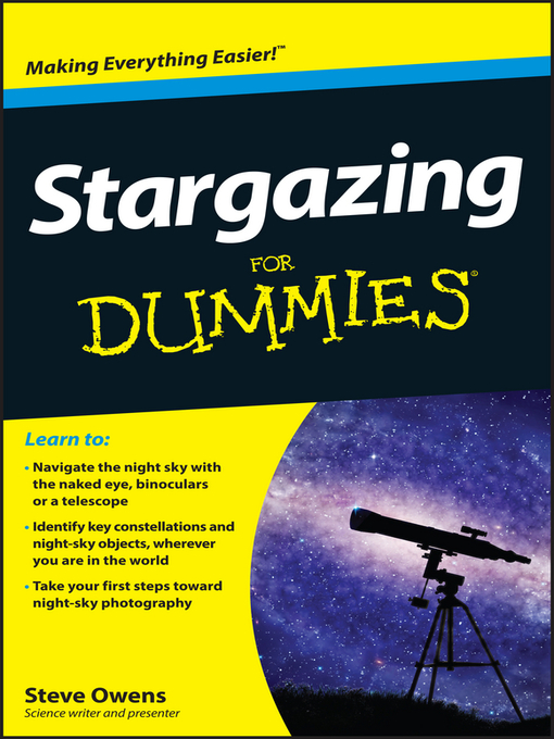 Book jacket for Stargazing for dummies